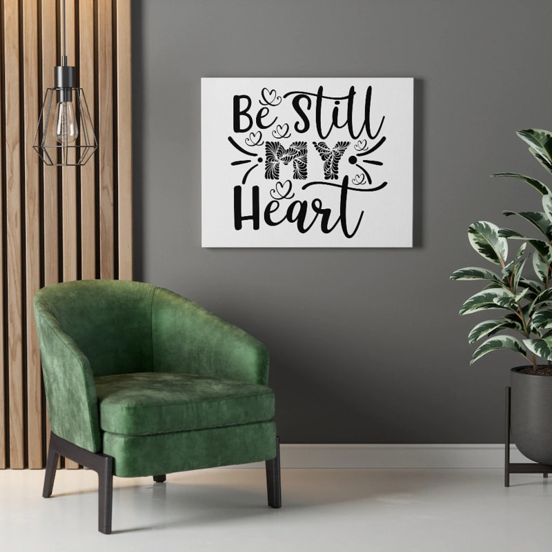 My Heart - Wrapped Canvas Print, 28cm H x 36cm W