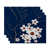 Bleu sarcelle / rouge