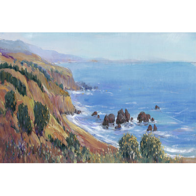Panoramic Ocean View II 1 Piece Wrapped Canvas Wall Art