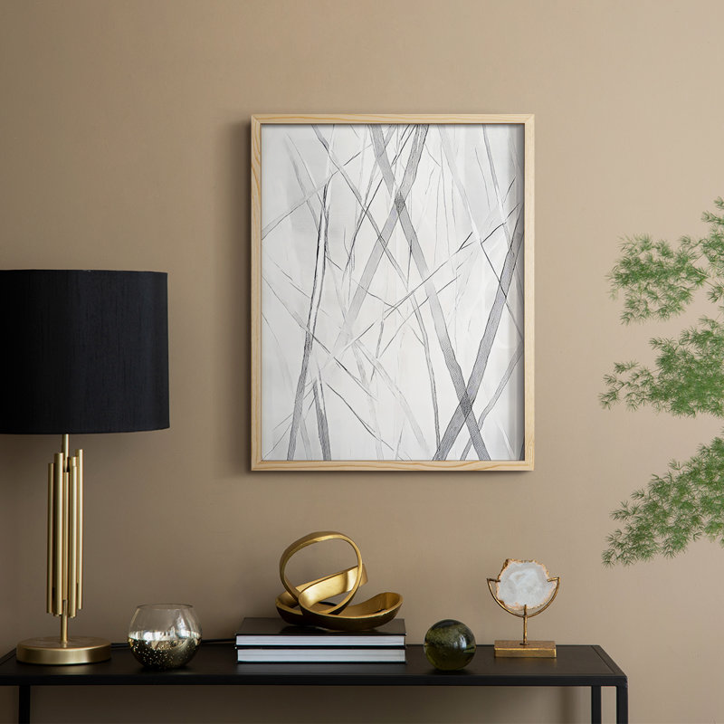 ABSTRACT Series DCCCLII, reproduction encadrée - bois massif, H 21 po x l 17 po