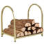 Juleny 42.9 cm W X 30 cm D Brass Tone Log Rack
