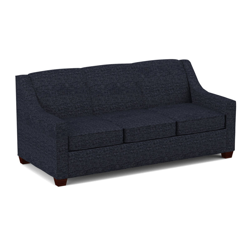 Phillips Square Arm Sofa with Reversible Cushions, Empire Mahogany, Connelly Dove, 34.5" H x 76" W x 36" D