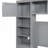 Wooden Bed With All-In-One Cabinet And Shelf-341904050