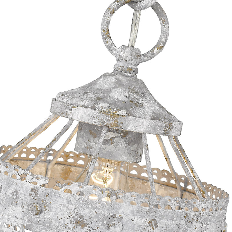 Gaius 1 - Light Shaded Pendant, Oyster