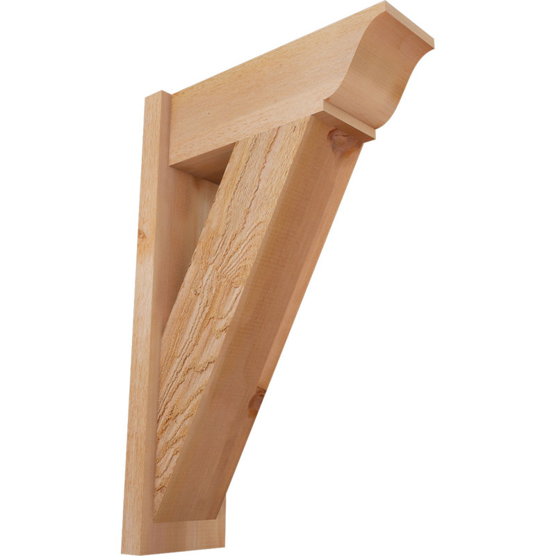 Persienne traditionnelle en bois rustique, P 22 po x H 34 po, Cèdre rouge de l'Ouest de 8 po (sciage brut)