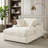 52" Wide Oversized Chaise Lounge Chair Indoor, Cloud Couch Boneless Soft Sofa with 3 Pillows, 4 Side Pockets and 2 Cup Holders, Comfy Corduroy Sleeper Couch for Living Room-417132850