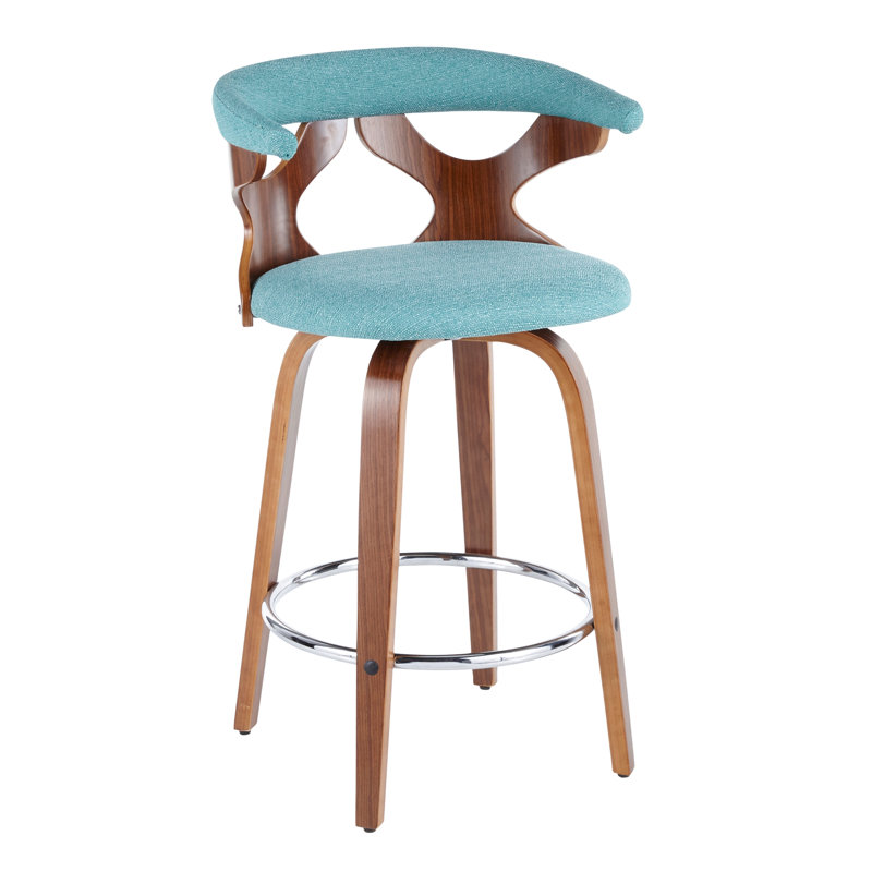 Contemporary Counter Stool, Bleu