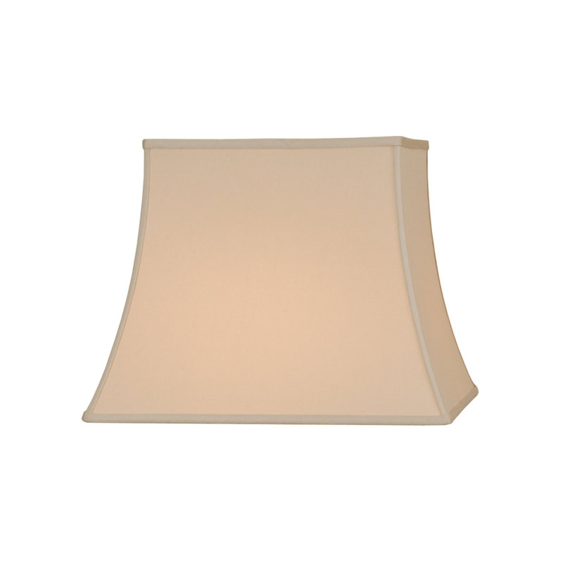 Silk Bell Lamp Shade, 12.5" H x 16" W x 16" D, Tan