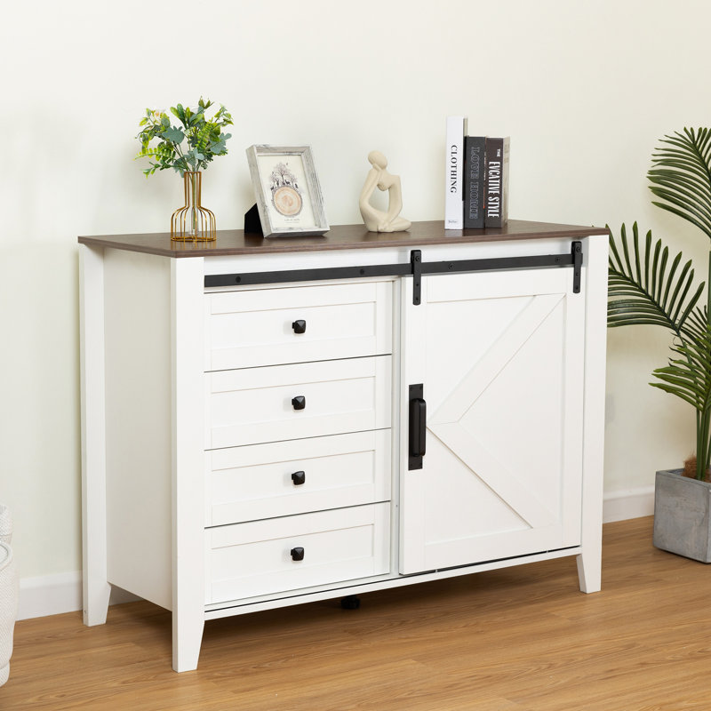 Armoire en bois pour le salon, entrée, Blanc