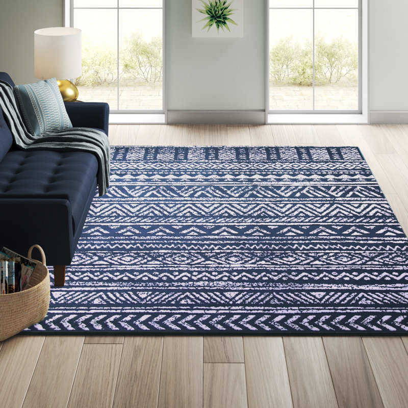 Tapis gris à tissage plat Aitana, Rectangle 5 pi x 7 pi