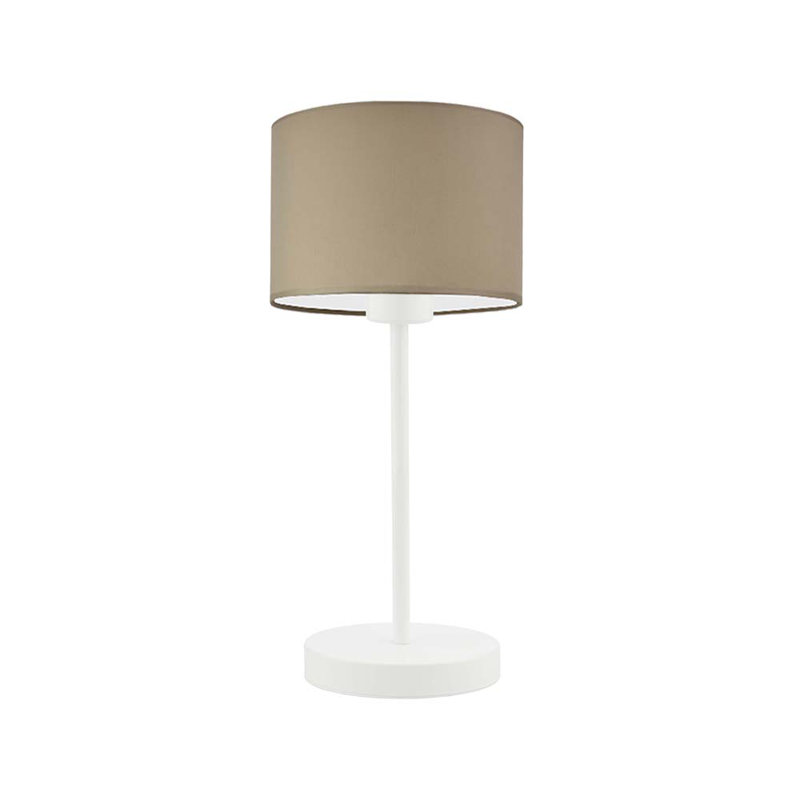 Arseny Metal Table Lamp, White, Beige