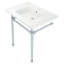 Lavabo de salle de bain console en céramique avec trop-plein-50241373-50233729