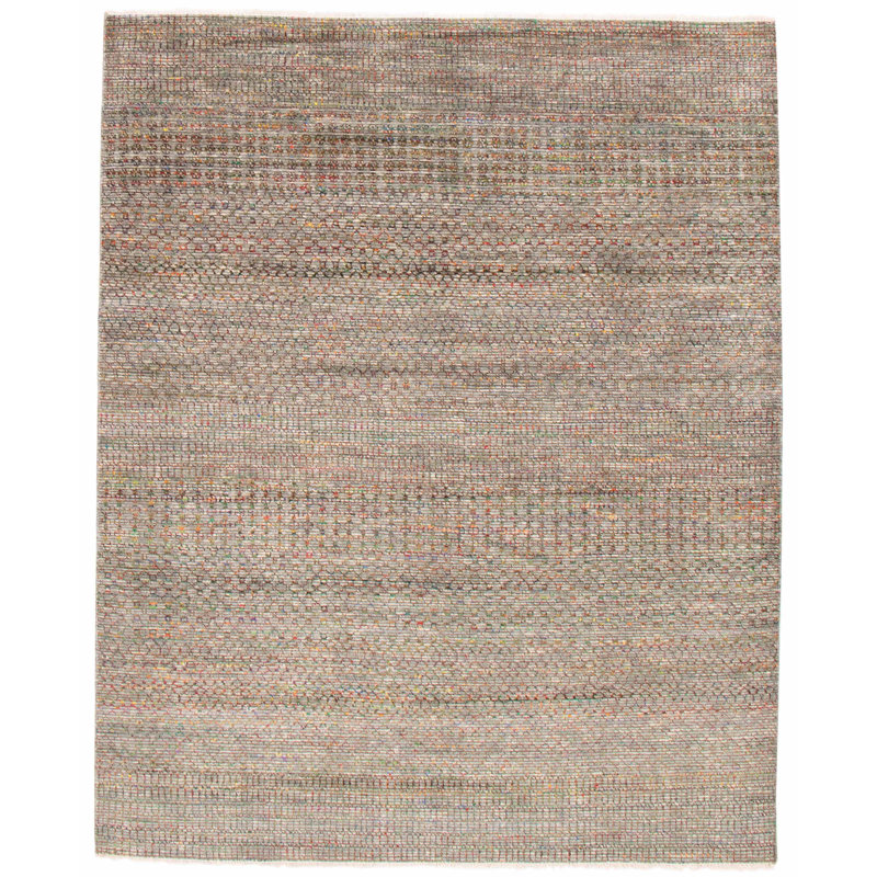 Tapis gris foncé Silk Shadow 8 pi 0 po x 9 pi 11 po