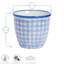 Nicola Spring - Hand-Printed Plant Pot - 14cm - Navy