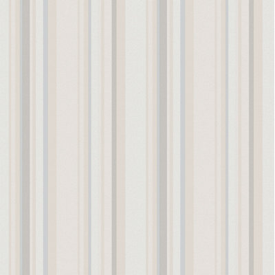Country Cottage Multi Stripe Design 33' L x 21" W Wallpaper Roll