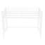 Lit mezzanine en métal blanc TG