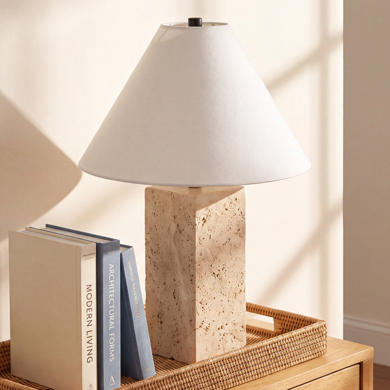 Gusman Travertine Table Lamp