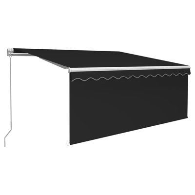 Dakota Fields 300cm W x 250cm D Fabric Cover Retractable Patio Awning