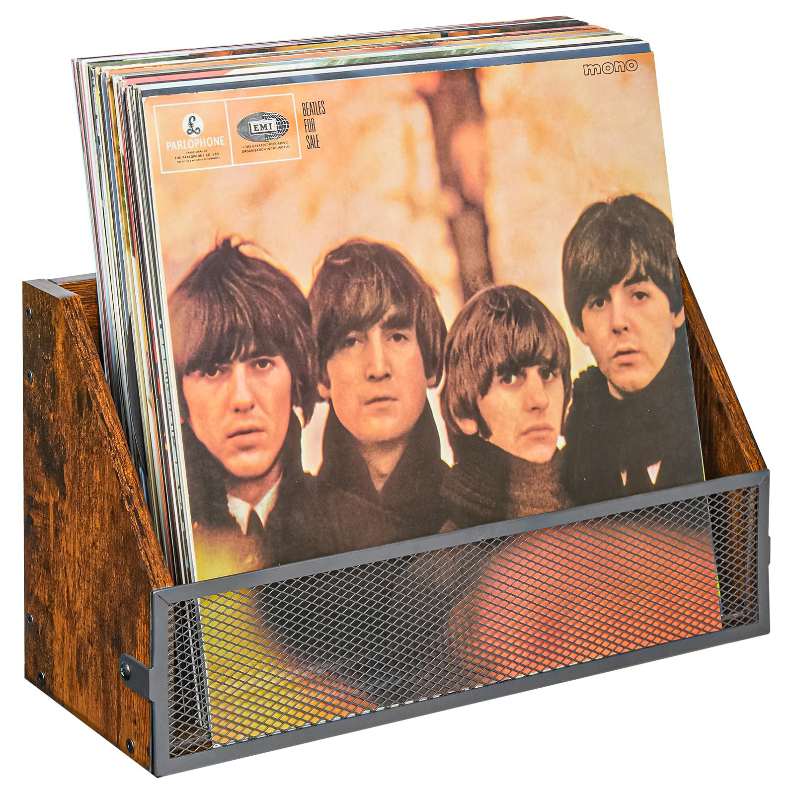 thumbnail image 2 of 6 PCS Vinyl Record Wall Mount Holder Wood 2 of 10