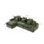 Canapé d'angle profond surdimensionné, canapé moderne en boucle verte en forme de L pour la maison-1203541586