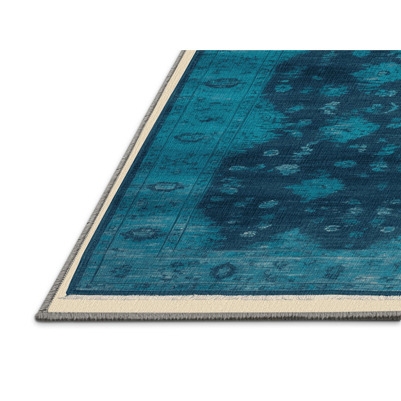 Tapis vert lavé à la machine, Carré 5 pi