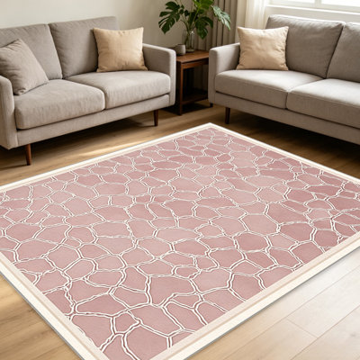 Motif aquarelle girafe rose - facile à nettoyer, lavable à la machine, doux et confortable; convient aux tapis de porte, aux cuisines, aux salons, aux chambres à coucher, aux couloirs et aux buanderies. Tapis facile à nettoyer et durable pour la décoration intérieure.
