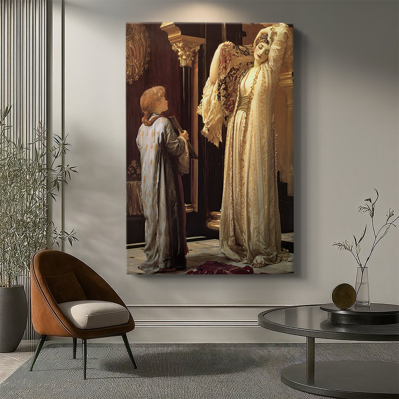 Lumière du Harem - Toile tendue sur toile par Sir Frederic Leighton, 40 po x 60 po