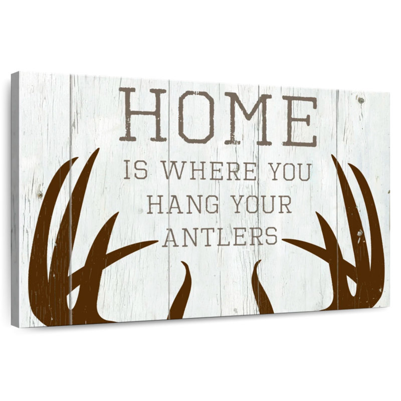 Kema Hang Your Antlers Wall Sign, 34" H x 51" W