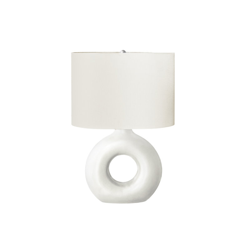 Lighting, 24"h, Table Lamp, Ceramic, Ivory / Cream Shade, Contemporary, Modern, White