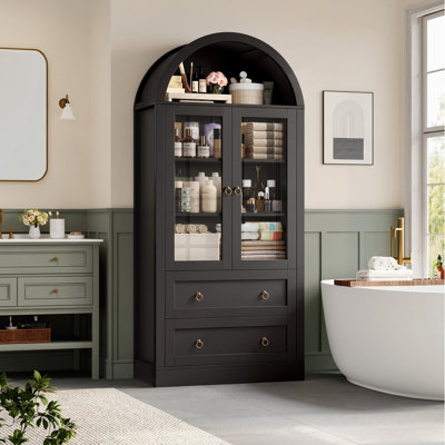 Armoire de salle de bain autoportante 69,7 po H