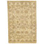 Hand Knotted Wool Area Rug in Camel And Cream