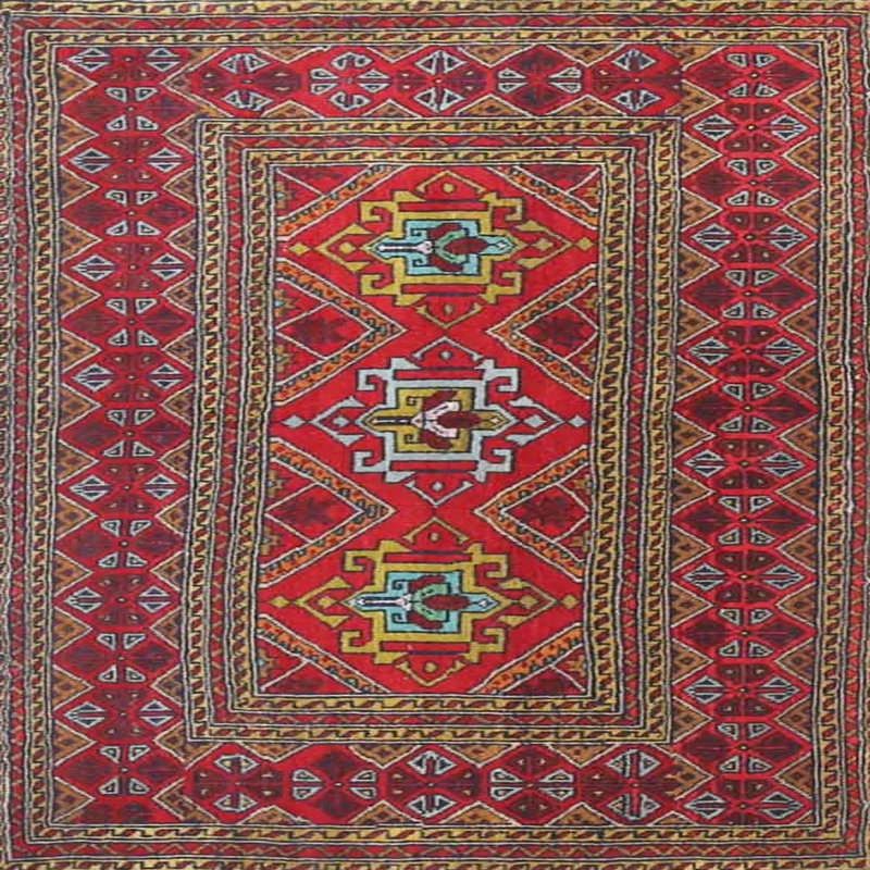 Oriental Indoor Rug, Square 5'