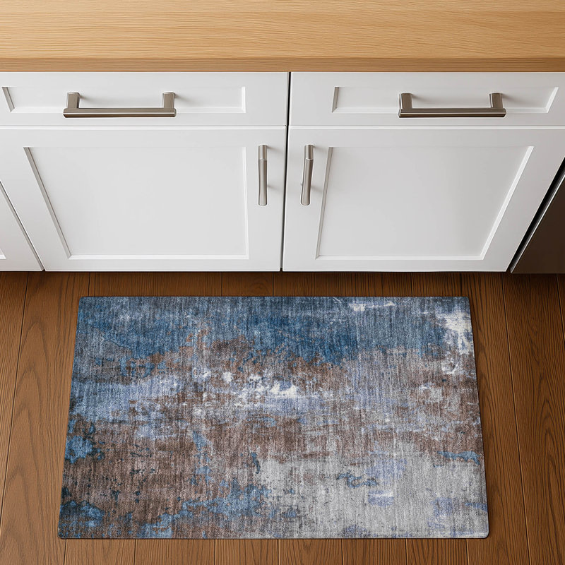 Premium Machine Washable Crestover AMF1870 Abstract Rug, Rectangle 1'8" x 2'6"