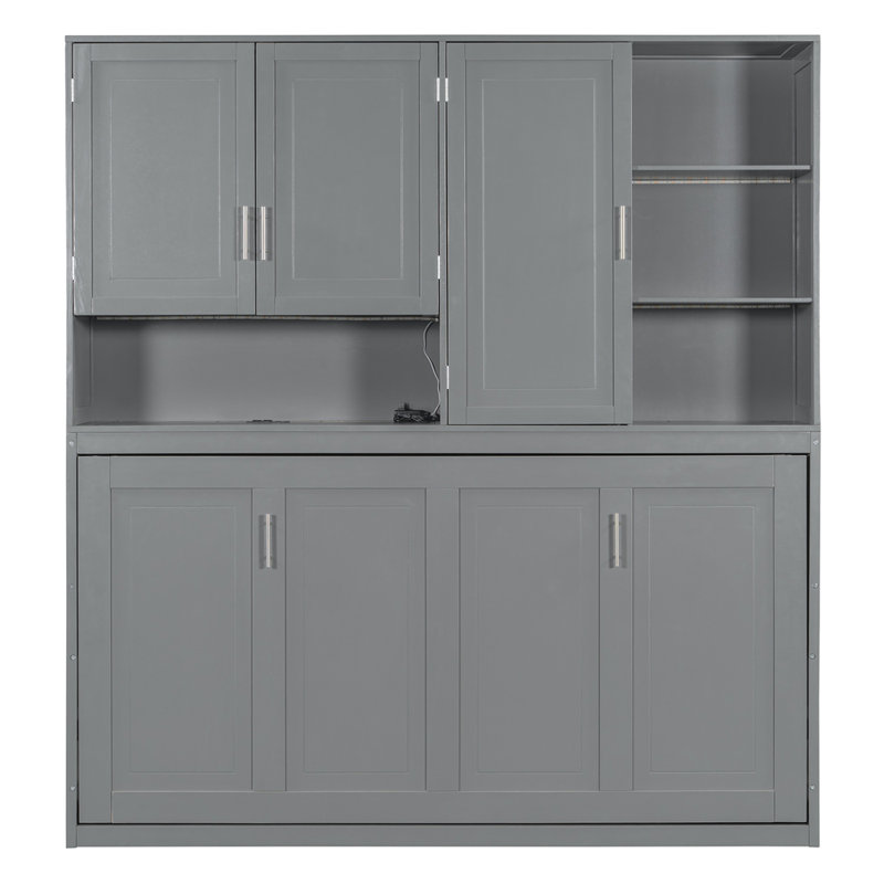 Lit escamotable Modern, Gris