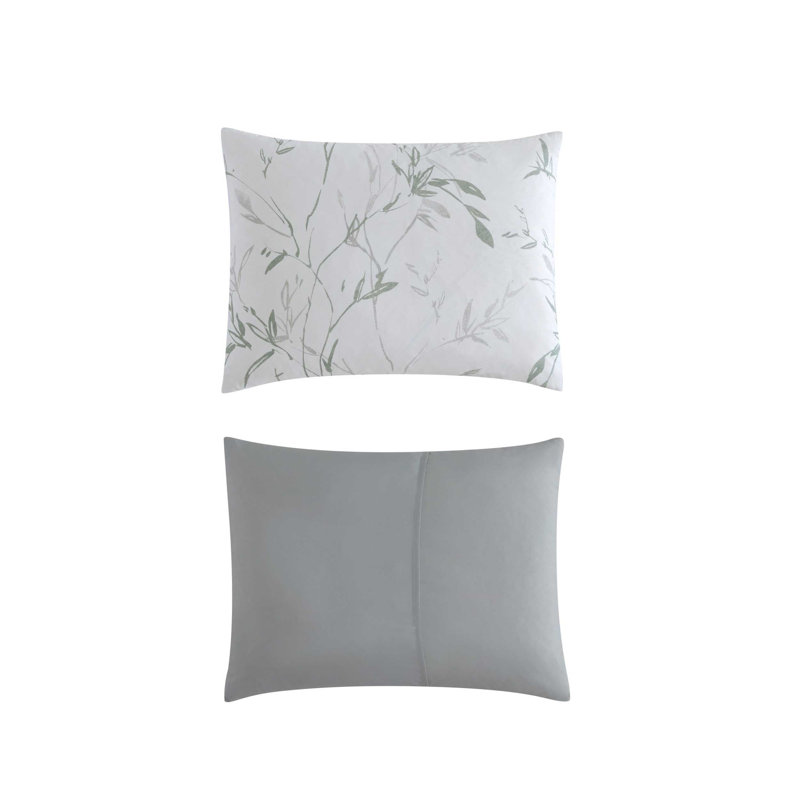 King Green Microfiber Reversible Bedspread Set