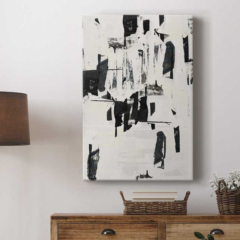Carreaux et textures abstraites en V - galerie sur mesure, H 18 po x l 12 po