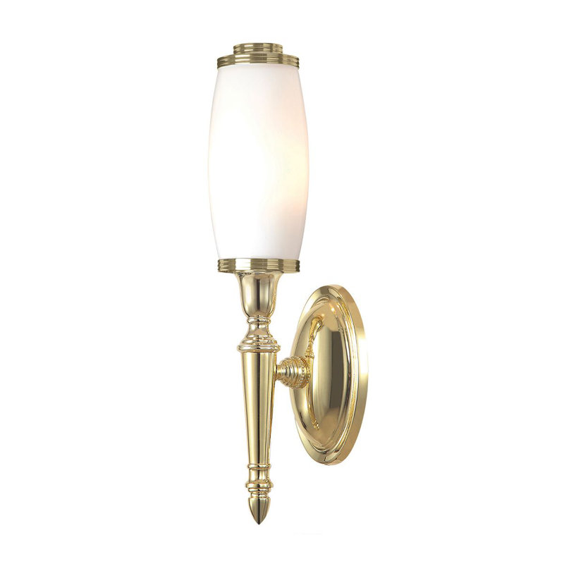 Dryden 1 Light Bath Sconce, Polished Brass