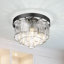 Livingon Clear Glass Flush Mount-1861430274