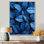 Midnight Blue Leaves Tranquility I - Leaves, impressions encadrées