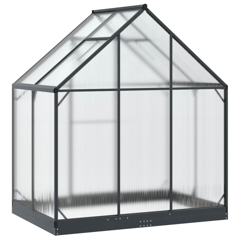 vidaXL Garden Greenhouse Anthracite Aluminum and Galvanised Steel Outdoor