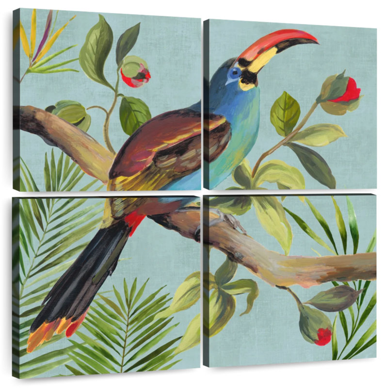 Brampt Paradise Toucan I, 57'' H x 57'' W