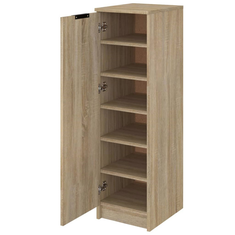 Shoe Cabinet 30x35x100 cm Engineered Wood, Sonoma Oak