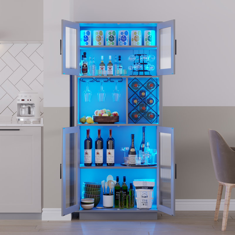 Breesa 29.5'' Bar Cabinet, Grey
