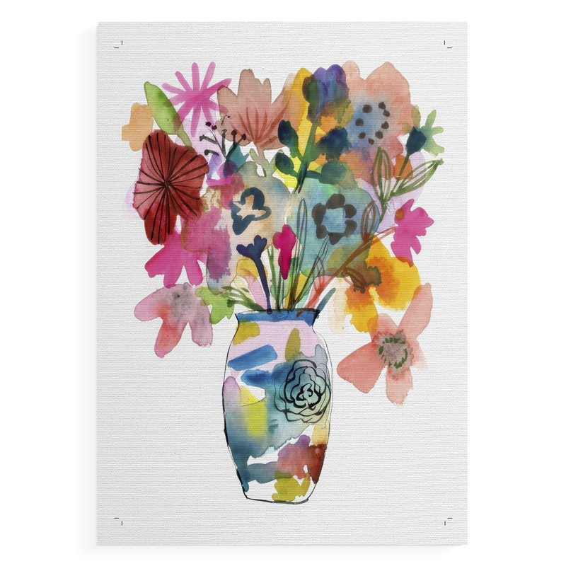 Linear Bouquet I - Impression sur toile seulement - NON-CADRE, H 60 po x l 40 po