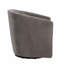 Chaise d'appoint - Fonction pivotante de style tonneau en tissu de performance-739661344