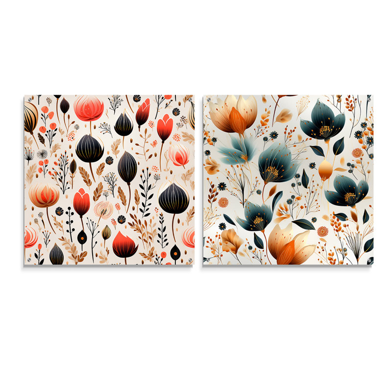 Wellfleet - Ensemble de 2 art mural en verre acrylique, H 16 po x l 33 po