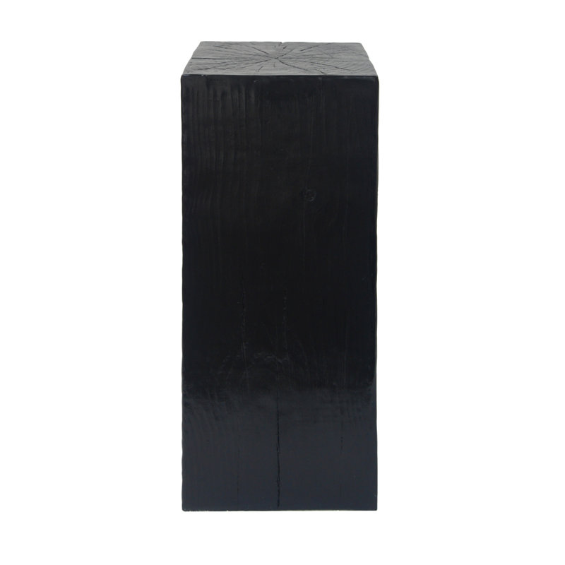 Table d'appoint empilable Retro Natural, Noir