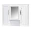 Armoire à pharmacie, armoire de rangement de salle de bain murale, armoire de salle de bain moderne avec miroir, armoire à miroir avec 3 portes (meuble-lavabo non inclus)-947037397