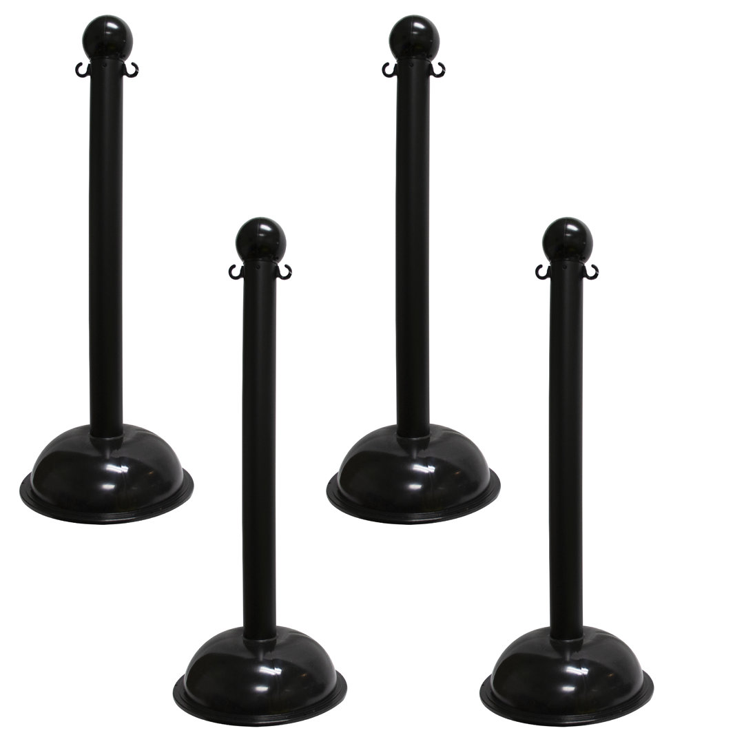 Mr. Chain 41'' H x 16'' W Plastic Stanchion System (Set of 4) Mr. Chain 