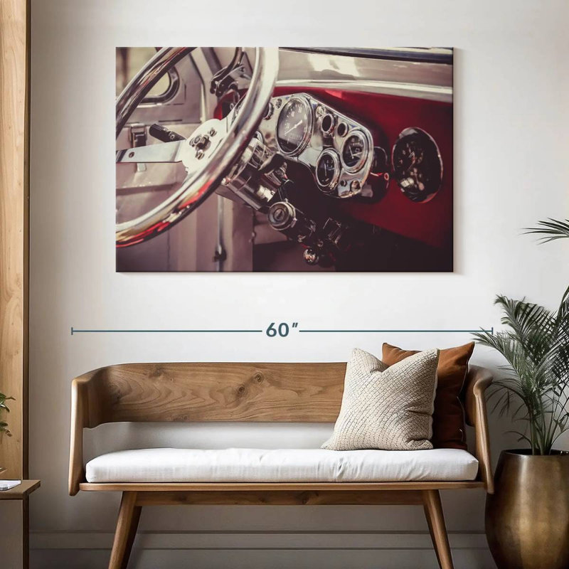 Mehar Retro Car Dashboard, 32" H x 48" W